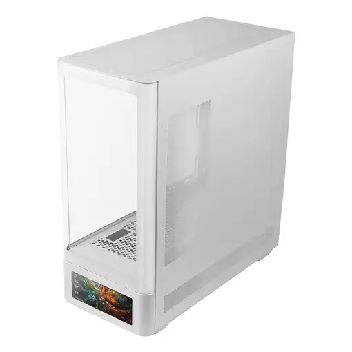 Mars Gaming MCLCDPROW carcasa de ordenador Midi Tower Blanco
