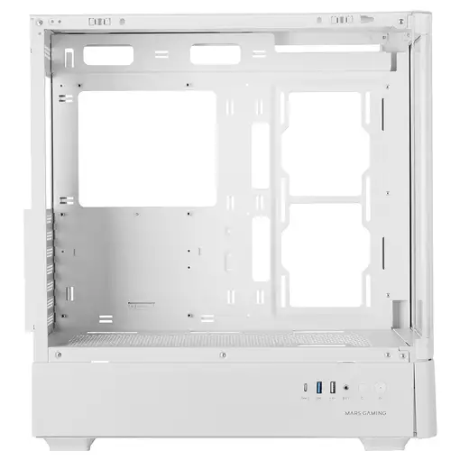 Mars Gaming MCLCDPROW carcasa de ordenador Midi Tower Blanco