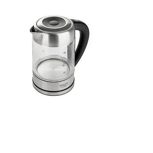 Adler AD 1247 NEW tetera eléctrica 1,7 L 2200 W Avellana, Acero inoxidable, Transp