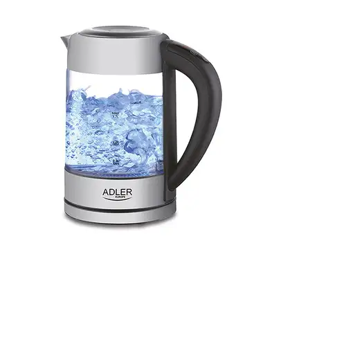 Adler AD 1247 NEW tetera eléctrica 1,7 L 2200 W Avellana, Acero inoxidable, Transp