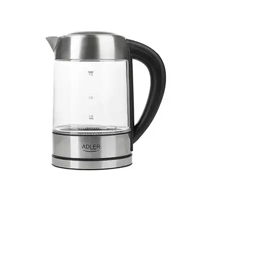 Adler AD 1247 NEW tetera eléctrica 1,7 L 2200 W Avellana, Acero inoxidable, Transp