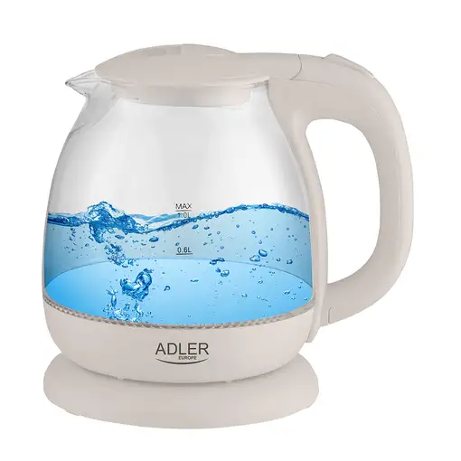Adler AD 1283C tetera eléctrica 1 L 900 W Crema de color