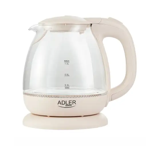 Adler AD 1283C tetera eléctrica 1 L 900 W Crema de color