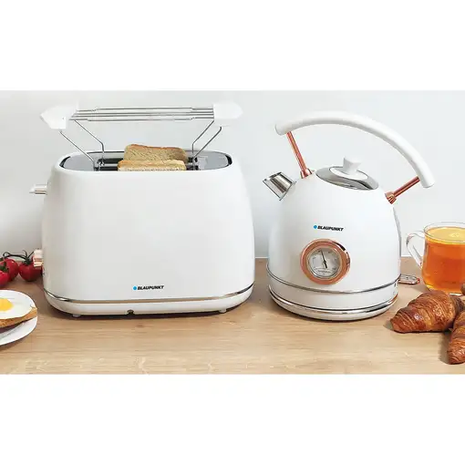 Blaupunkt EKS802WH tetera eléctrica 1,8 L 3000 W Oro, Blanco