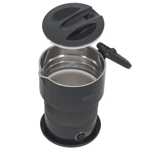 Adler AD 1377G tetera eléctrica 0,6 L 600 W Gris