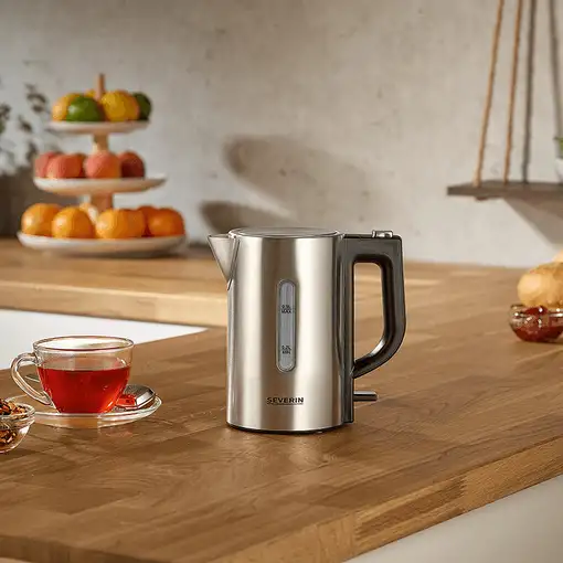 Severin WK 3647 tetera eléctrica 0,5 L 1100 W Plata