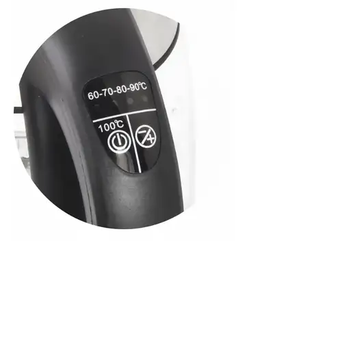 Esperanza EKK026 tetera eléctrica 1,7 L 2200 W Negro, Transparente