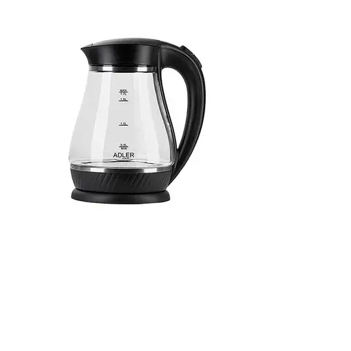 Adler AD 1274 B tetera eléctrica 1,7 L 2200 W Negro, Transparente