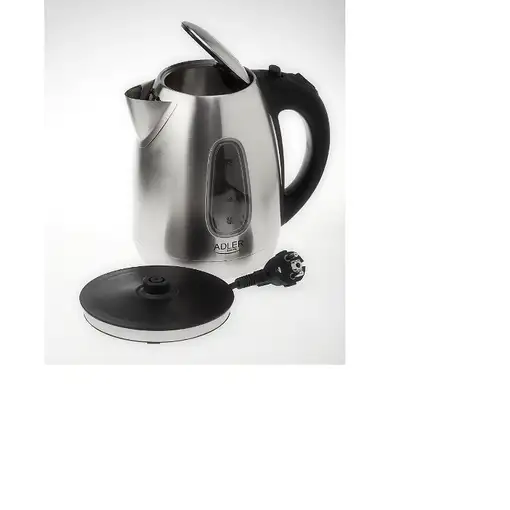 Adler AD1223 tetera eléctrica 1,7 L 2000 W Negro, Acero inoxidable