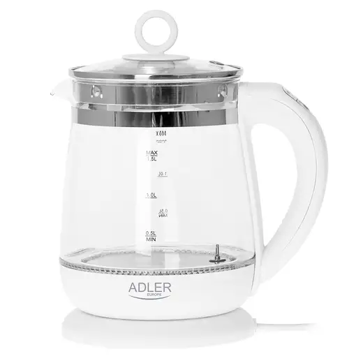 Adler AD 1299 tetera eléctrica 1,5 L 1850 W Blanco