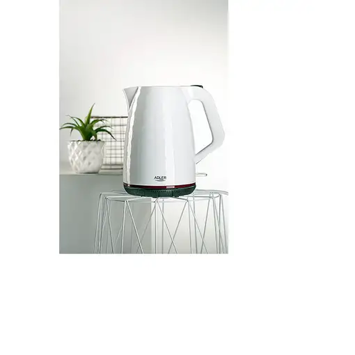 Adler AD 1277 W tetera eléctrica 1,7 L 2200 W Blanco