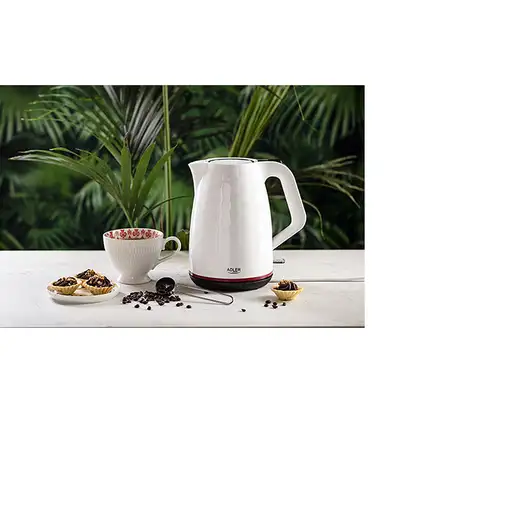 Adler AD 1277 W tetera eléctrica 1,7 L 2200 W Blanco