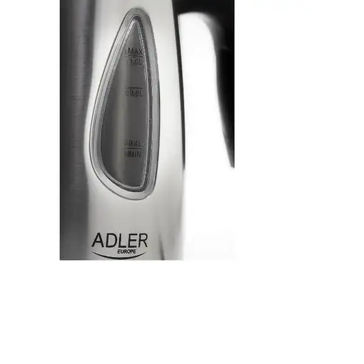 Adler AD1203 tetera eléctrica 1 L 1500 W Plata