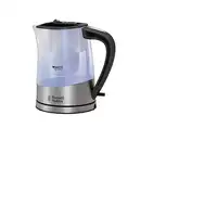 Russell Hobbs Purity tetera eléctrica 1 L 2200 W Negro, Plata, Transparente