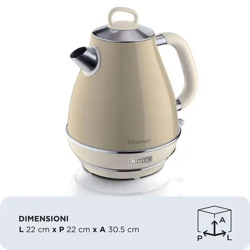 Ariete 2869/03 tetera eléctrica 1,7 L 2000 W Beige