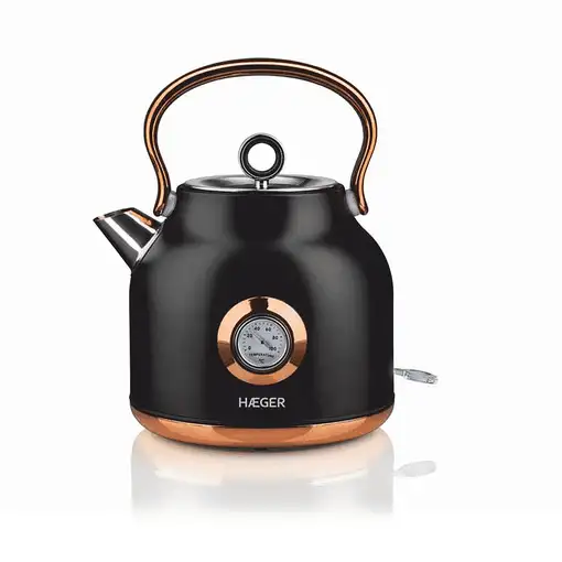 Haeger EK-22B.024A tetera eléctrica 1,7 L 2200 W Negro, Oro Haeger EK-22B.024A tetera eléctrica 1,7 L 2200 W Negro, Oro