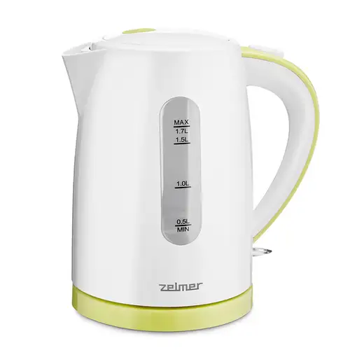 Zelmer ZCK7616L tetera eléctrica 1,7 L 2200 W Blanco, Amarillo