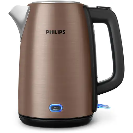 Philips Viva Collection HD9355/92 tetera eléctrica 1,7 L 1900 W Negro, Cobre