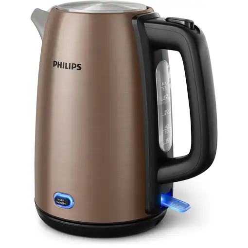 Philips Viva Collection HD9355/92 tetera eléctrica 1,7 L 1900 W Negro, Cobre