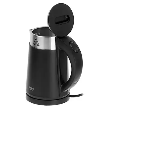 Adler AD 1372B tetera eléctrica 0,6 L 800 W Negro, Metálico