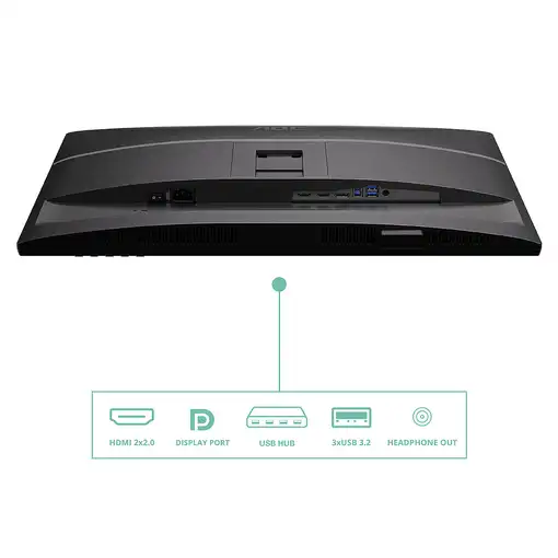 AOC Q27P4U pantalla para PC 68,6 cm (27") 2560 x 1440 Pixeles Wide Quad HD Negro