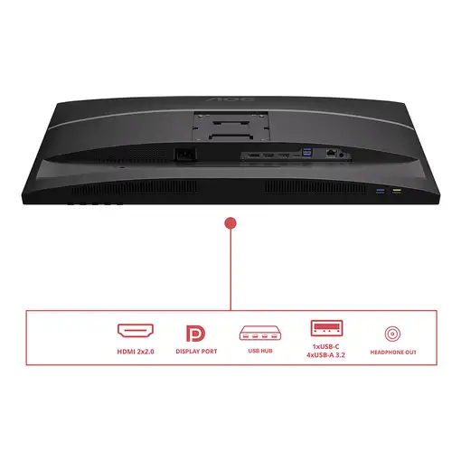  AOC E4 U27E4CV pantalla para PC 68,6 cm (27") 3840 x 2160 Pixeles 4K Ultra HD LED