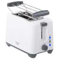 Adler AD 3216 tostadora 2 rebanada(s) 1000 W Gris, Blanco