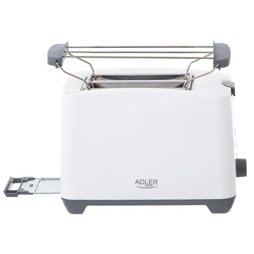Adler AD 3216 tostadora 2 rebanada(s) 1000 W Gris, Blanco