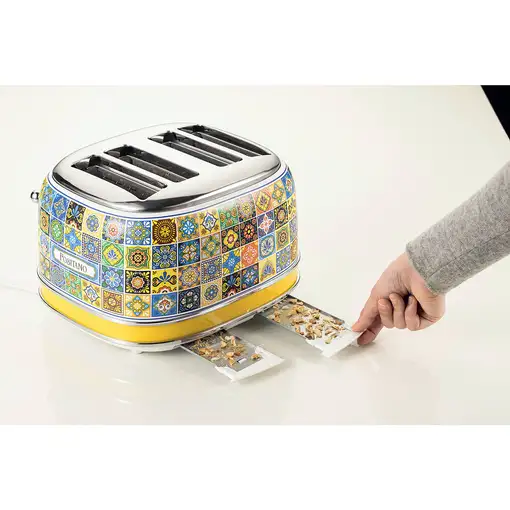 Ariete 0156/0P 6 4 rebanada(s) 1630 W Azul, Amarillo