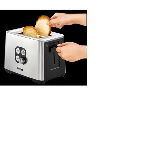 Tefal Equinox TT420D 7 2 rebanada(s) Negro, Acero inoxidable