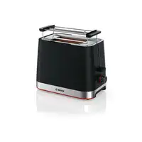 Bosch TAT4M223 tostadora 4 2 rebanada(s) 950 W Negro, Acero inoxidable