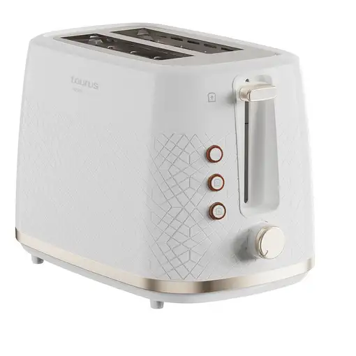Taurus TO800P tostadora 7 2 rebanada(s) 800 W Blanco