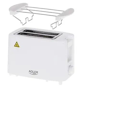 Adler AD 3223 tostadora 6 2 rebanada(s) 750 W Blanco