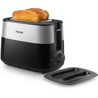 Philips Daily Collection HD2517/90 tostadora 8 2 rebanada(s) 830 W Negro, Plata