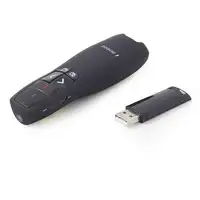 Gembird WP-L-12 apuntador inalámbricos RF Negro