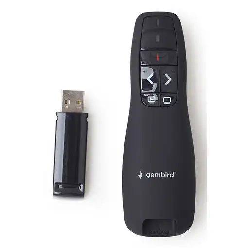 Gembird WP-L-12 apuntador inalámbricos RF Negro