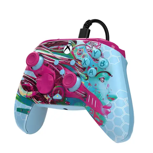 PDP REMATCH GLOW Advanced Multicolor USB Gamepad Analógico/Digital PC, Xbox One, X