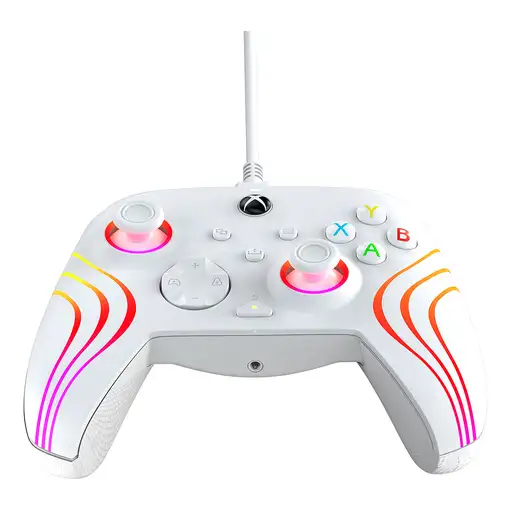 PDP Mando con cable Afterglow Wave: White Para Xbox Series X|S, Xbox One y Windows