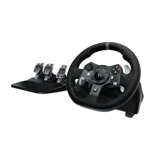 Logitech G 941-000124 mando y volante Negro USB Volante + Pedales Analógico/Digita