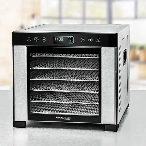 Rommelsbacher DA 950 deshidratador de alimentos Negro, Acero inoxidable 600 W