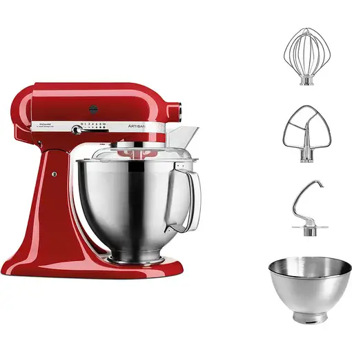 KitchenAid Artisan 5KSM185PS robot de cocina 300 W 4,8 L Rojo