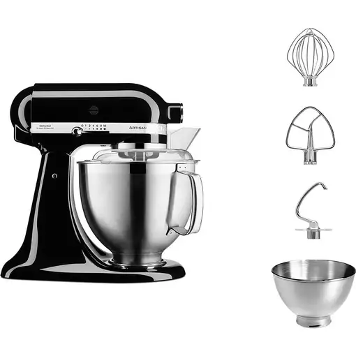 KitchenAid Artisan 5KSM185PS robot de cocina 300 W 4,8 L Negro