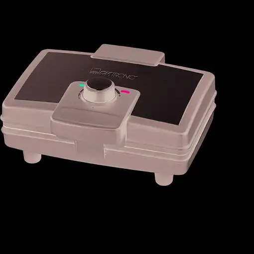 Clatronic WA 3606 2 barquillo(s) 800 W Negro, Acero inoxidable