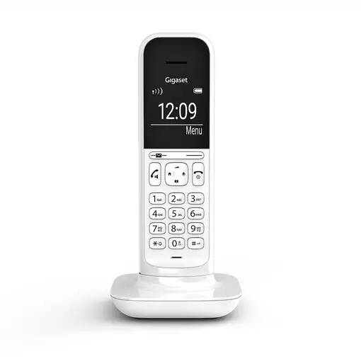 Gigaset CL390 Teléfono DECT/analógico Identificador de llamadas Blanco