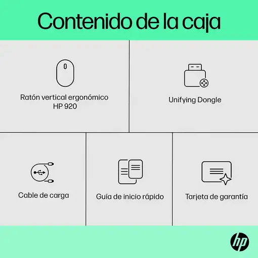 HP Ratón inalámbrico ergonómico 920
