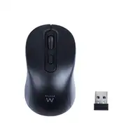 Ewent Ratón óptico inalámbrico 800-1200-1600dpi y clics silenciosos