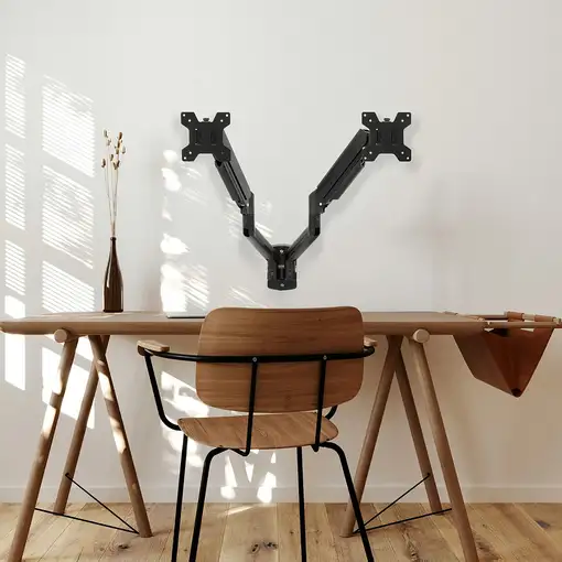 TooQ LP1434TNR-B soporte para monitor 86,4 cm (34") Escritorio Blanco