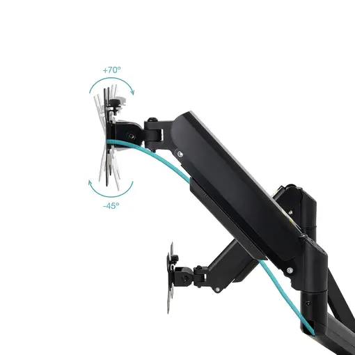 TooQ LP1434TNR-B soporte para monitor 86,4 cm (34") Escritorio Blanco