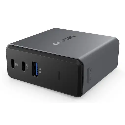 Lenovo X9 Charging GaN Dock Alámbrico USB 3.2 Gen 2 (3.1 Gen 2) Type-C Gris
