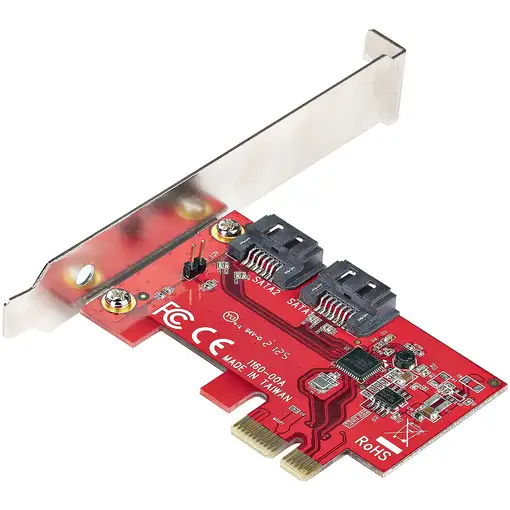 StarTech.com Tarjeta PCIe SATA - Tarjeta PCI Express Controladora de 2 Puertos SAT